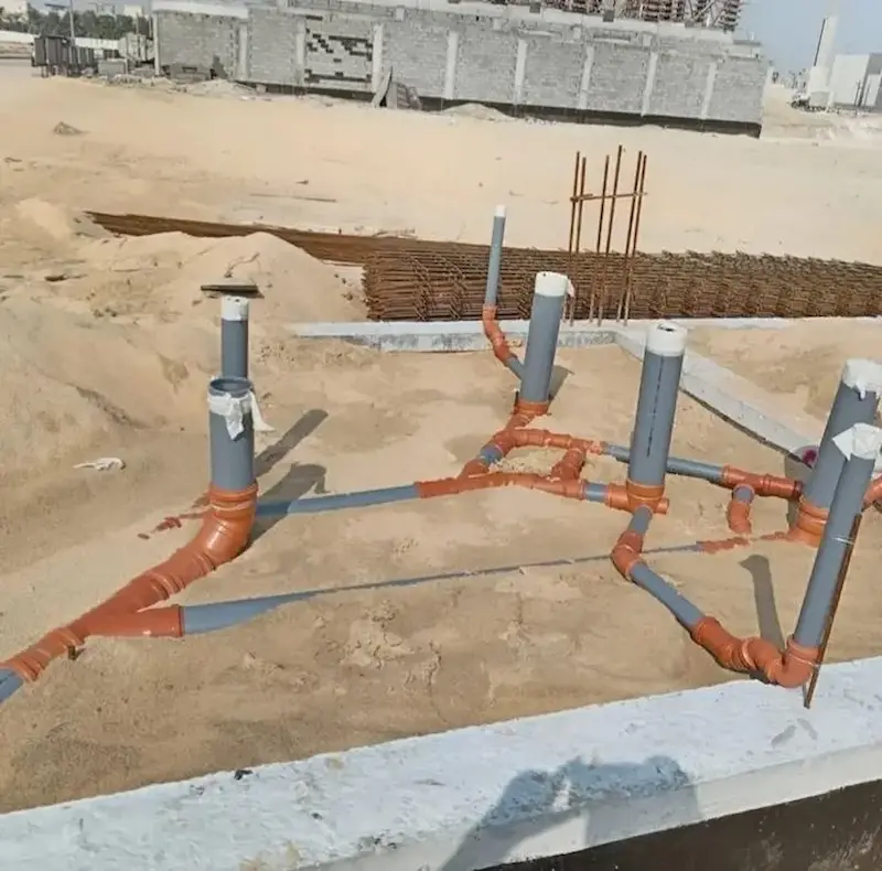 RAAC plumbing and domestic water supply installation